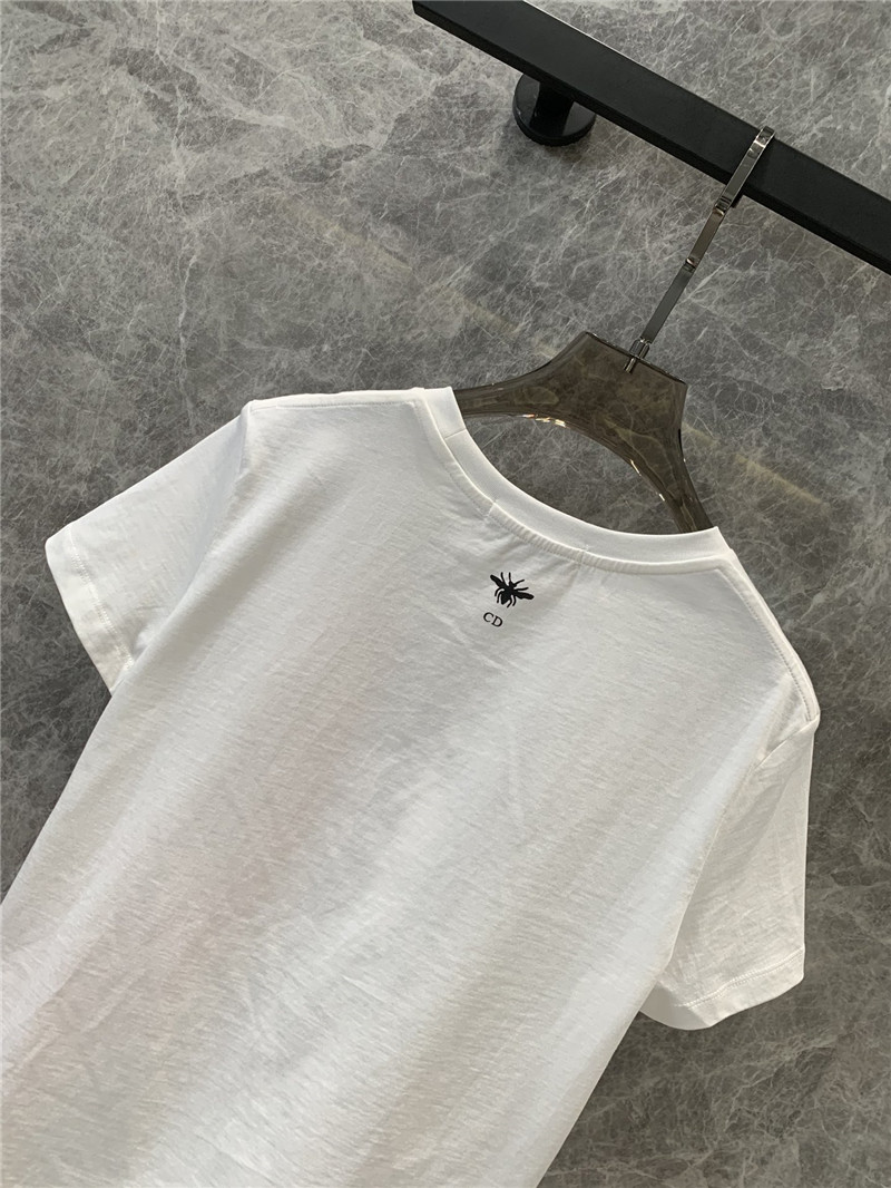 D10r iron tower print round neck short sleeve t-shirt replica clothes