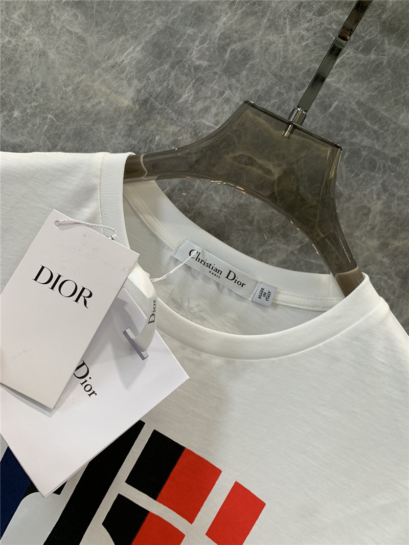 D10r iron tower print round neck short sleeve t-shirt replica clothes