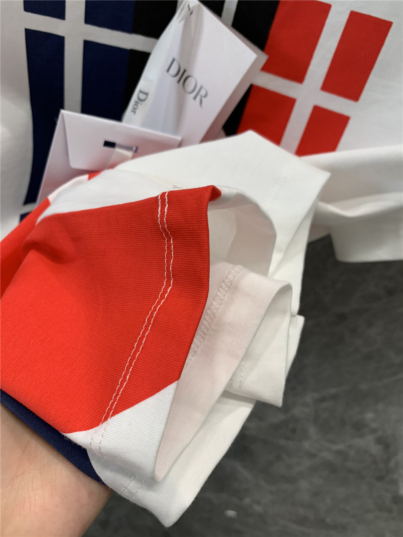 D10r iron tower print round neck short sleeve t-shirt replica clothes