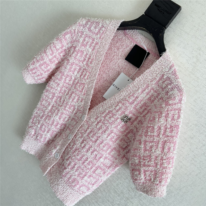 Givenchy short sleeve V cardigan replica d&g clothing