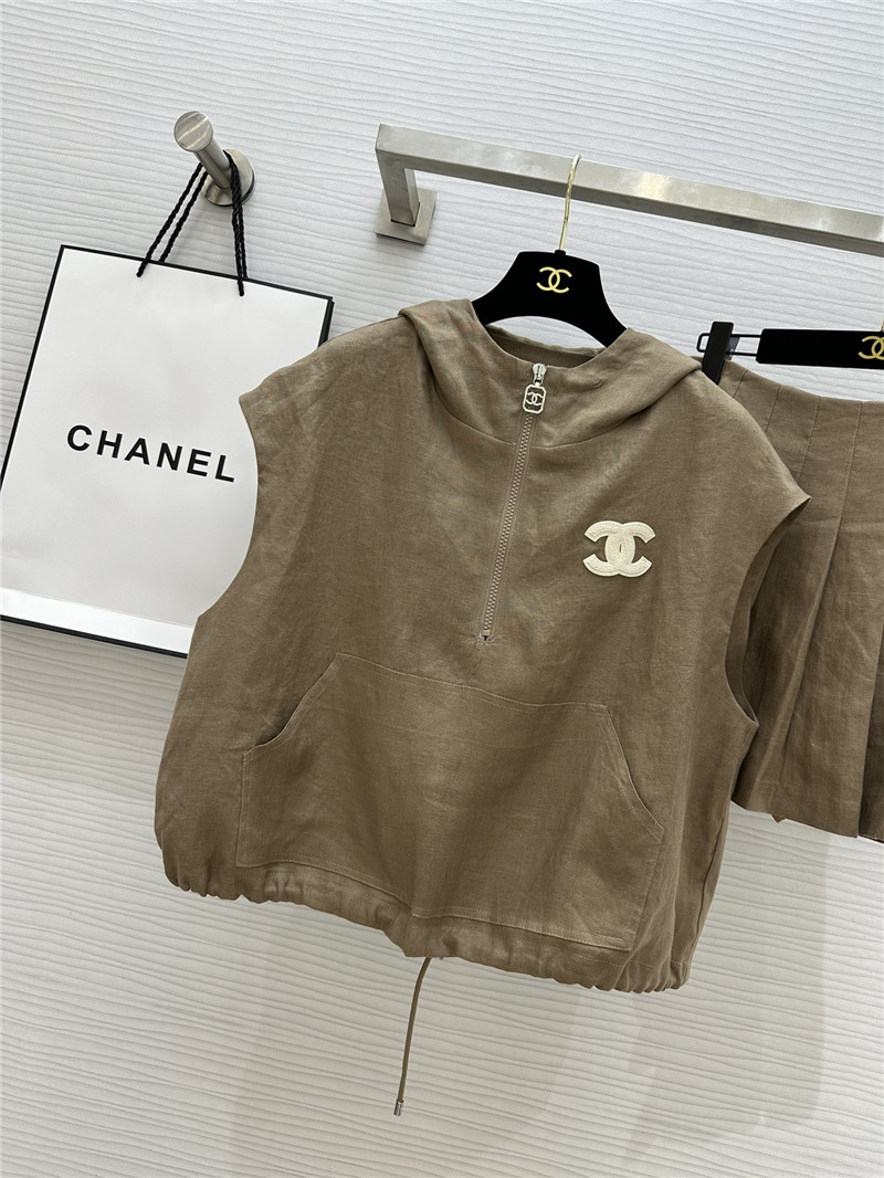 Ch**el vintage linen suit replica designer clothes