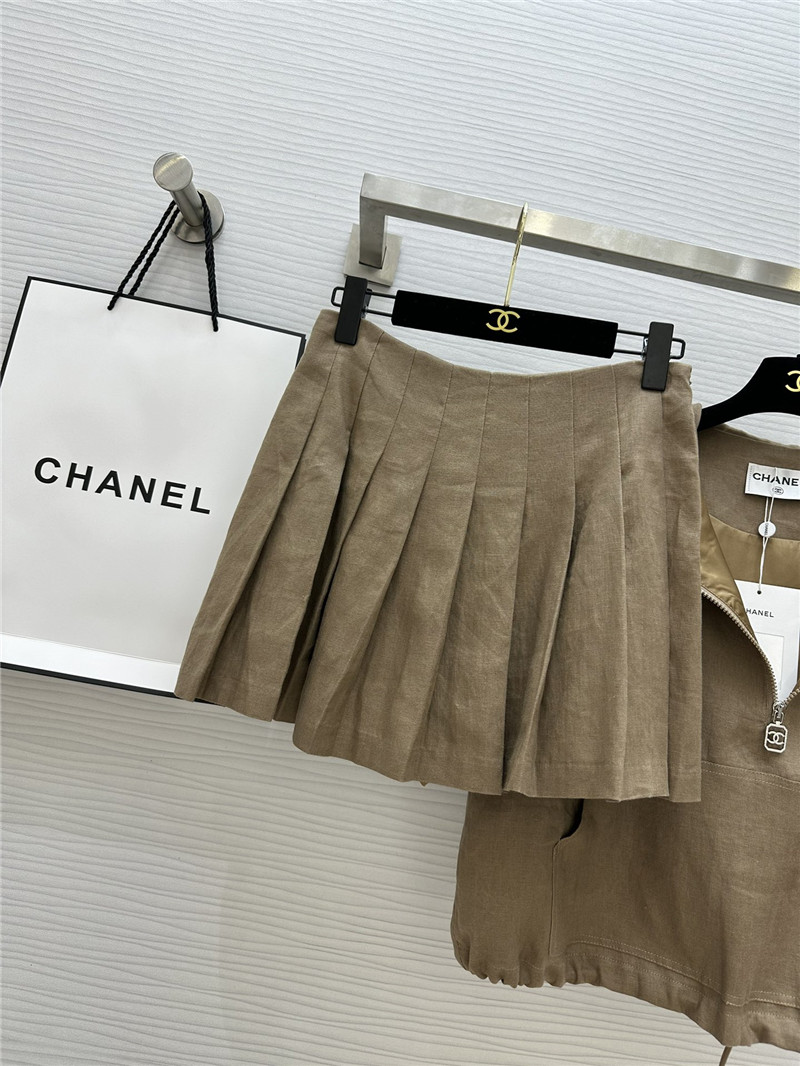 Ch**el vintage linen suit replica designer clothes