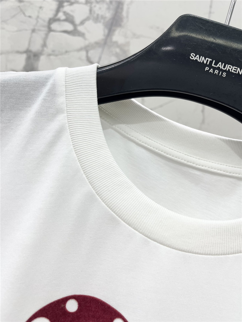 Y51 heart flocked cotton short sleeves replica d&g clothing