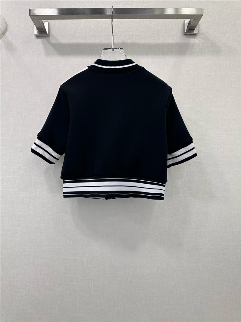 l0vis Vvtt0n lv stand collar ribbed collar short jacket replica clothing