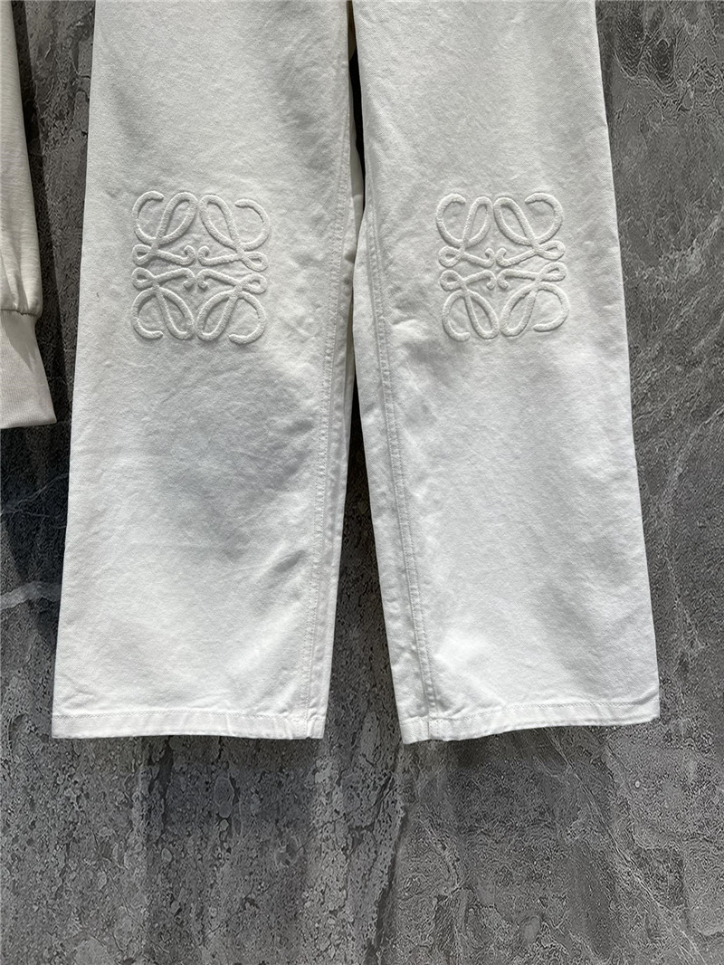 L0ew* white jeans replica designer clothes