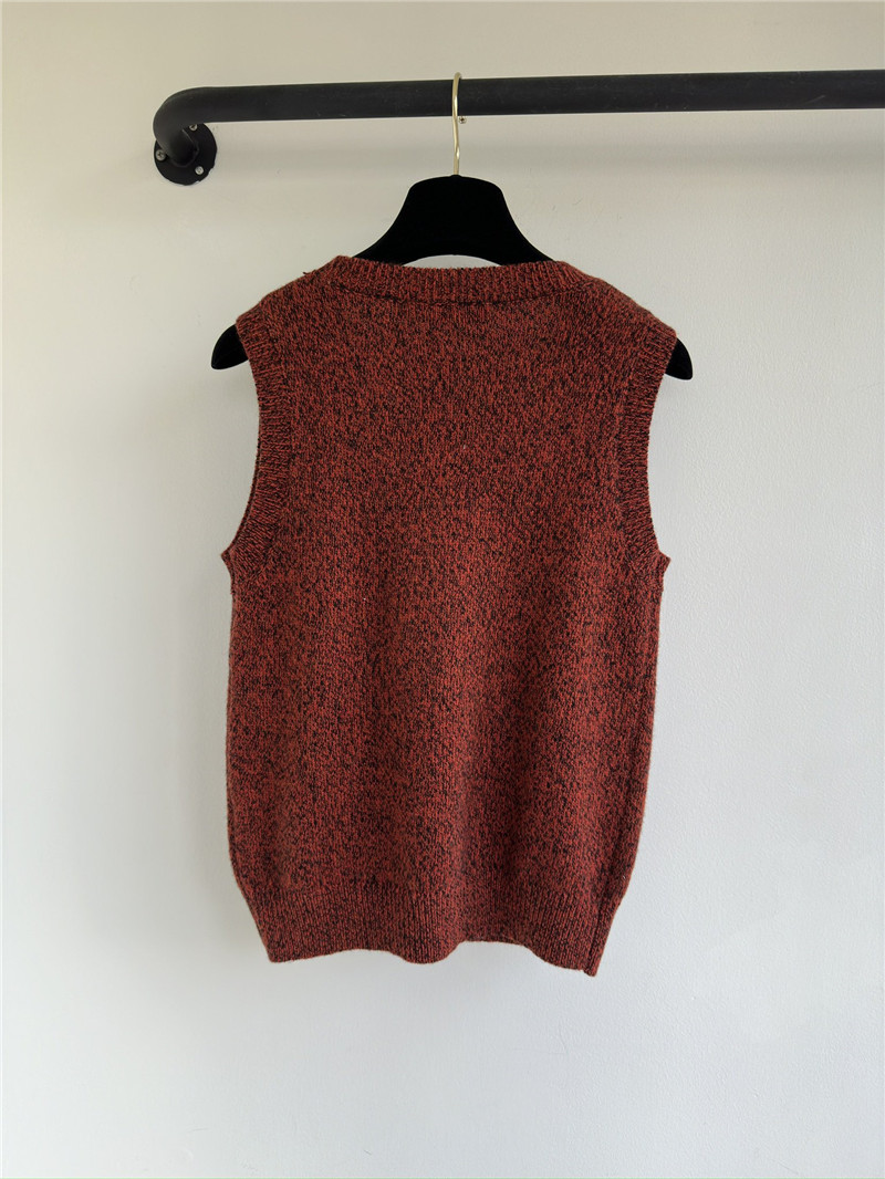 Ch**el embroidered sequined vest replica designer clothes