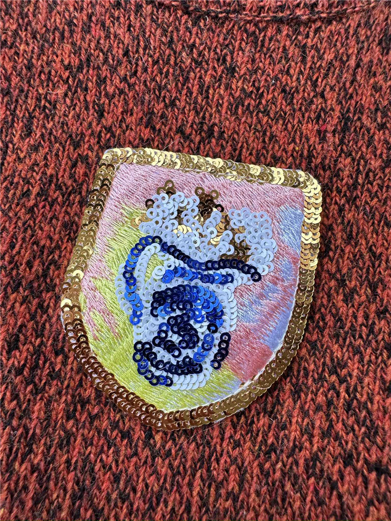 Ch**el embroidered sequined vest replica designer clothes