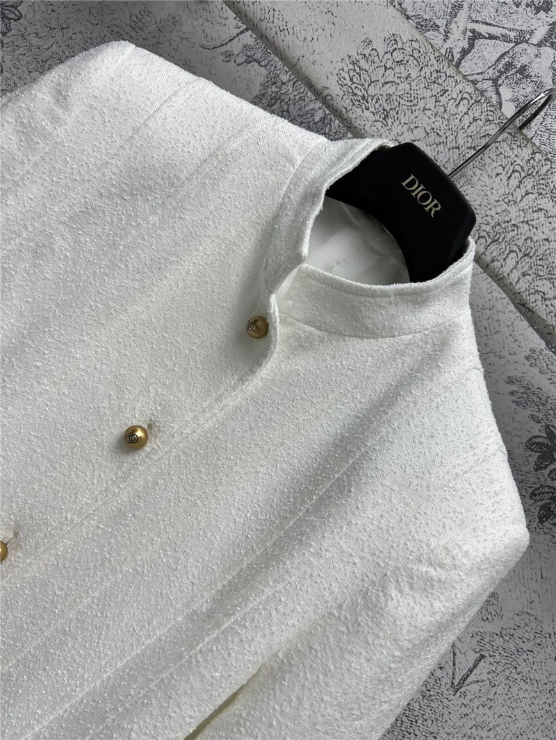 D10r gold button ruffled small cc style jacket replica clothes