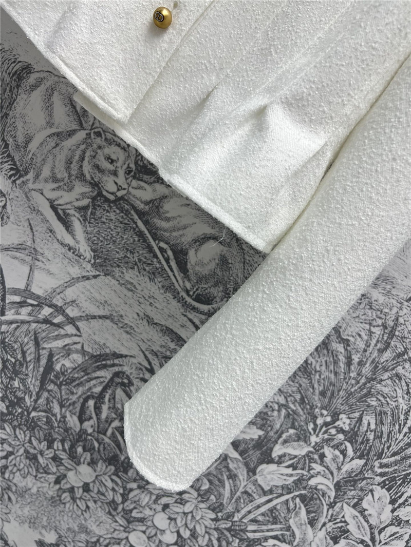 D10r gold button ruffled small cc style jacket replica clothes