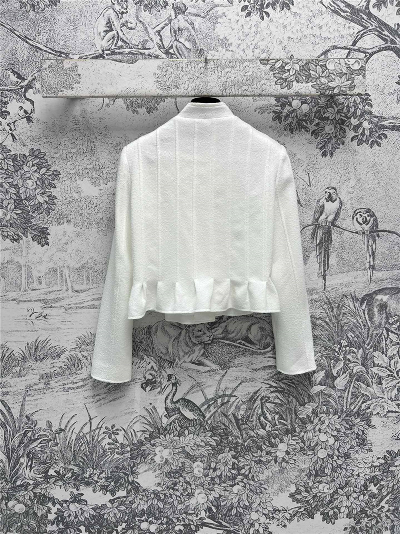 D10r gold button ruffled small cc style jacket replica clothes