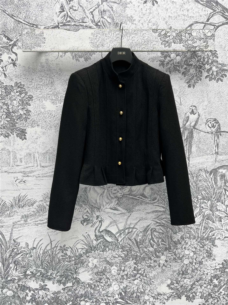 D10r gold button ruffled small cc style jacket replica clothes