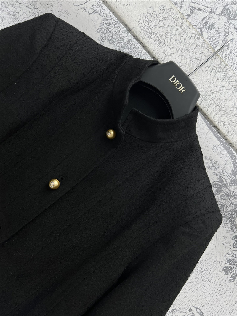 D10r gold button ruffled small cc style jacket replica clothes