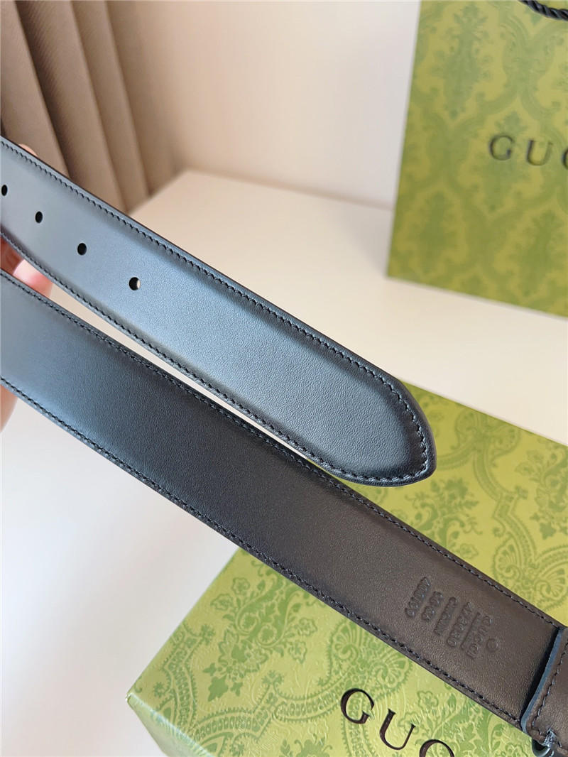 Gvc*1 black leather belt