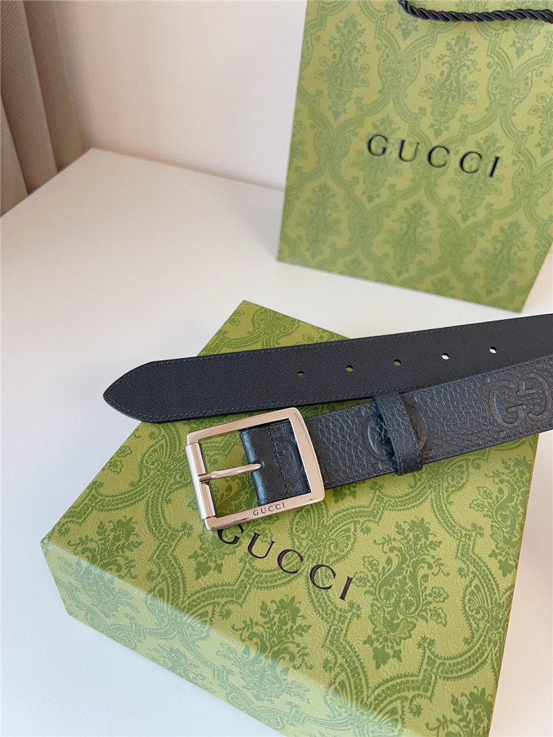 Gvc*1 black leather belt