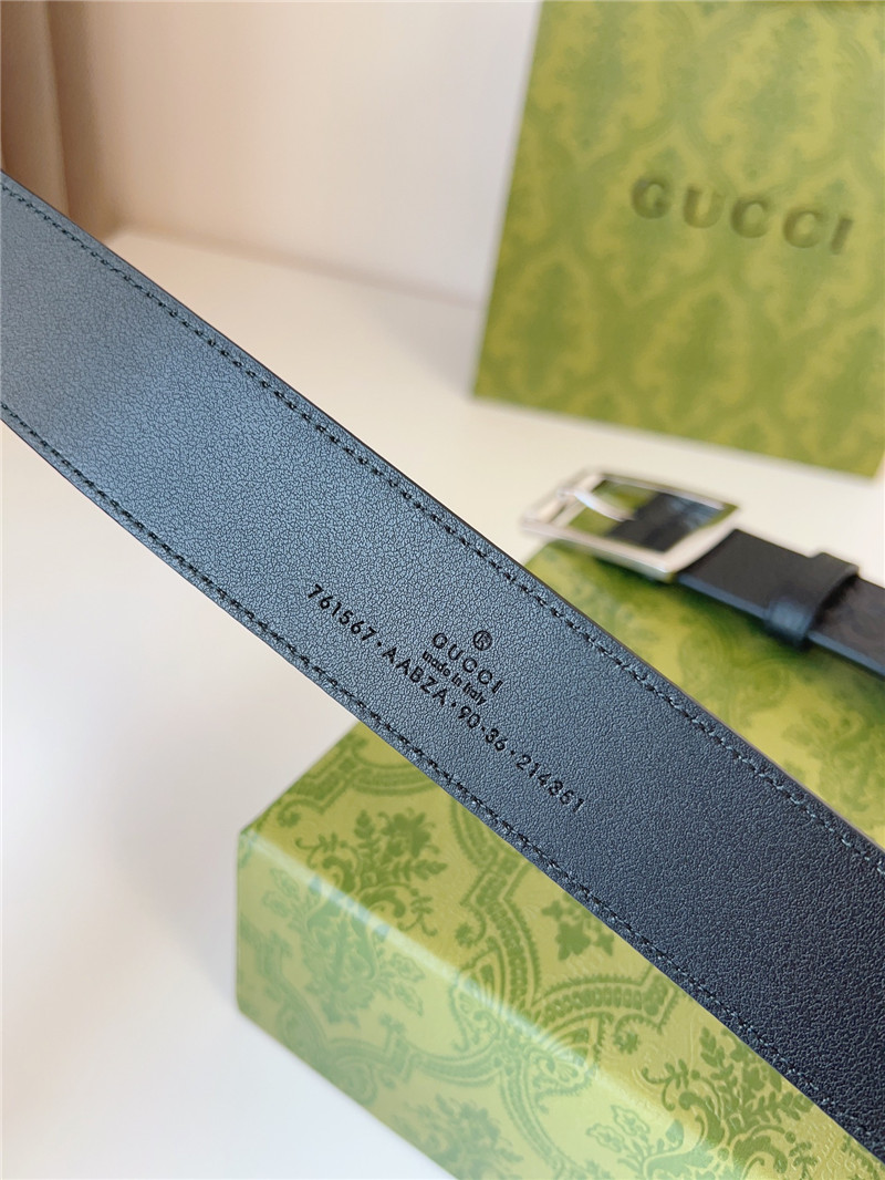 Gvc*1 black leather belt