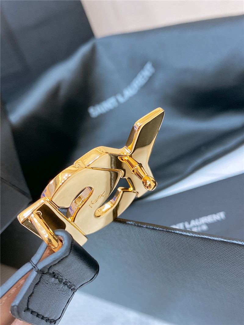 Y51 simple and versatile retro copper buckle belt