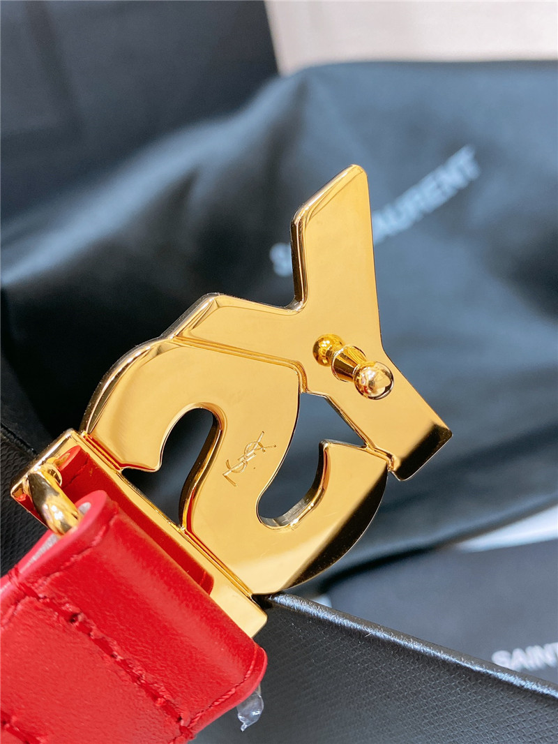 Y51 simple and versatile retro copper buckle belt