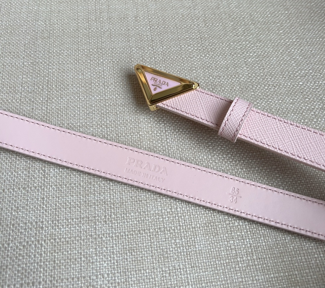 Pra*a triangle logo outline belt