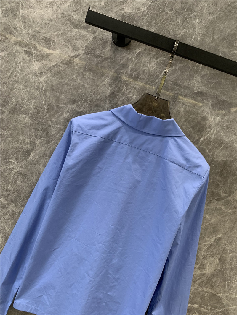 M1um1u cotton poplin long-sleeved shirt replica clothes