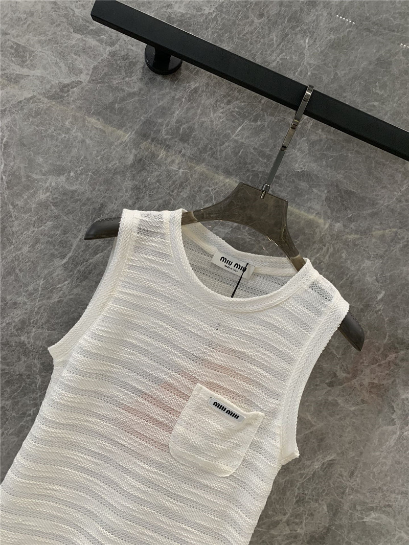 M1um1u sleeveless vest t-shirt replica clothing