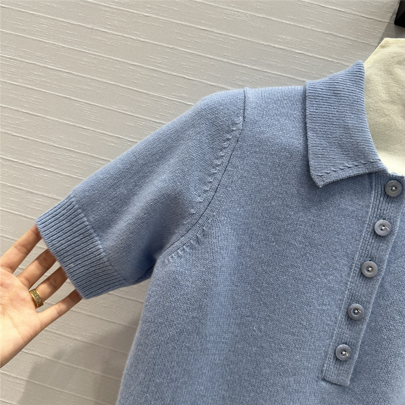 Gvc*1 polo collar short sleeve sweater replica clothing sites