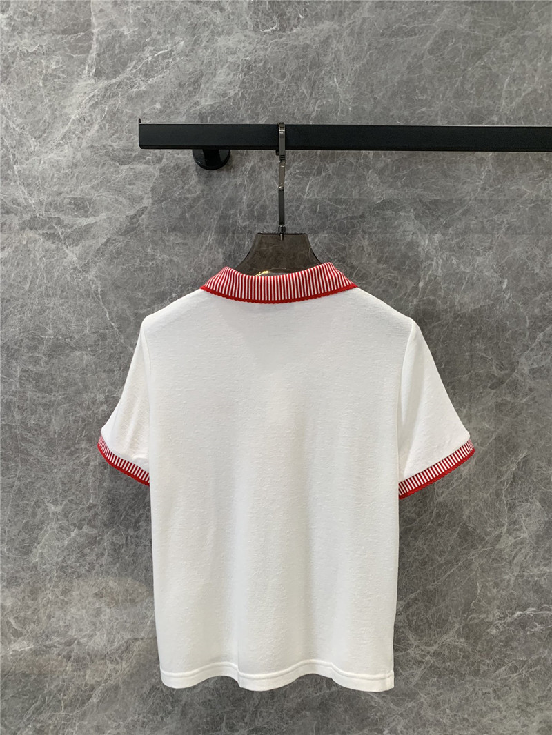 M1um1u lpolo collar short-sleeved t-shirt replica clothes