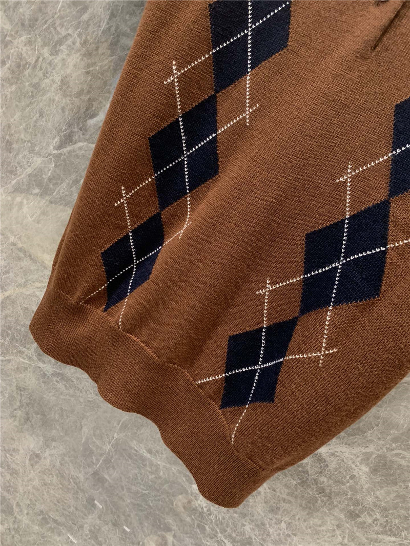 M1um1u tea green knitted short-sleeved top replica clothes