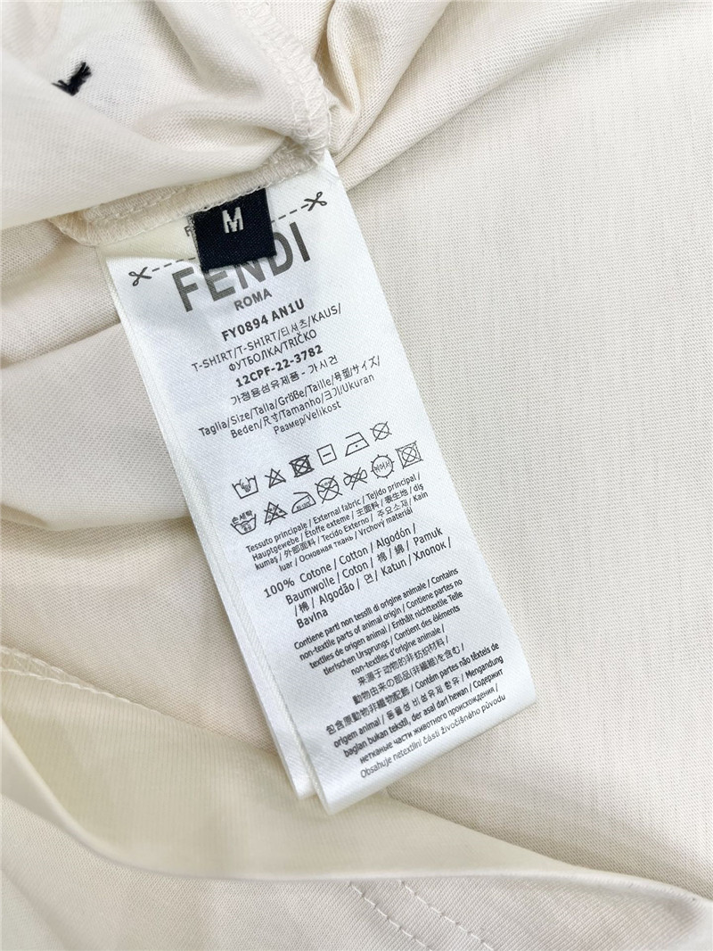 F**di round neck short sleeve replicas clothes