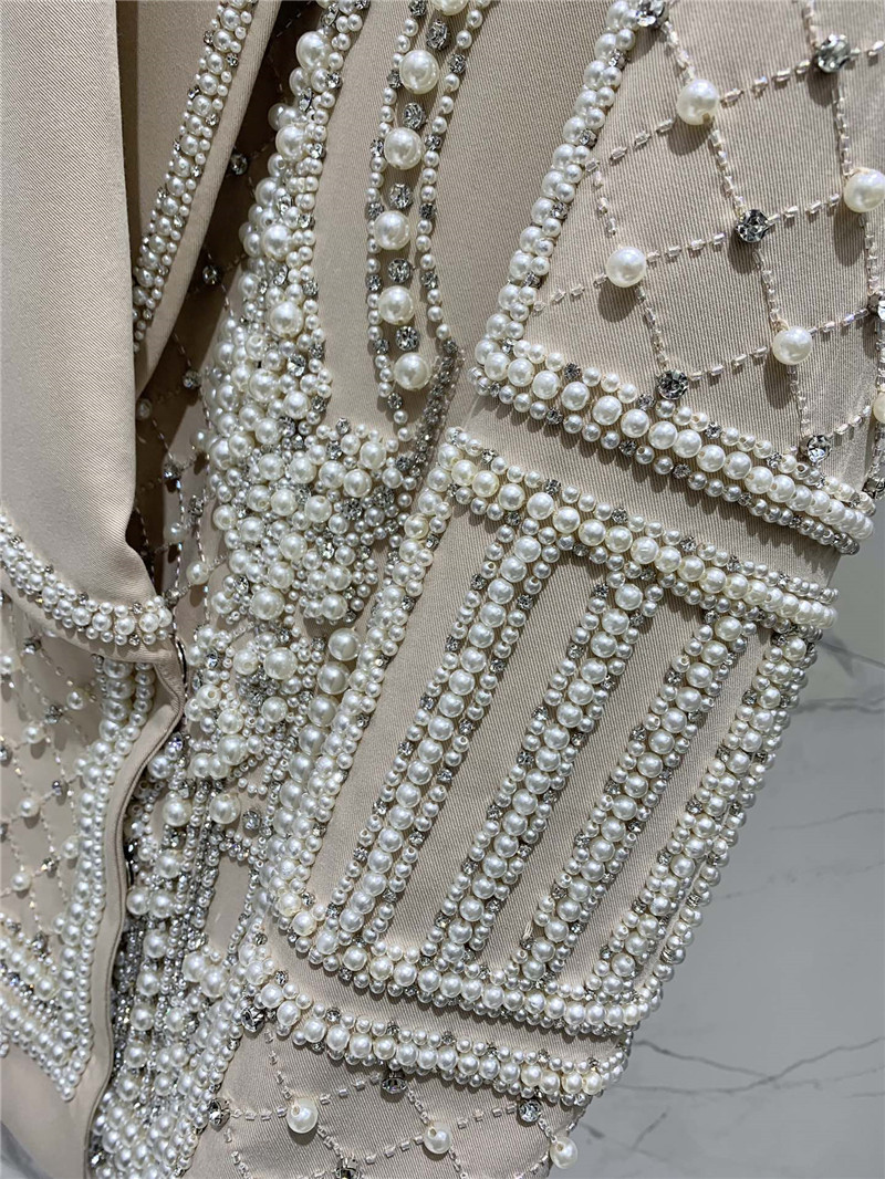 Balmain heavy pearl suit jacket replica d&g clothing
