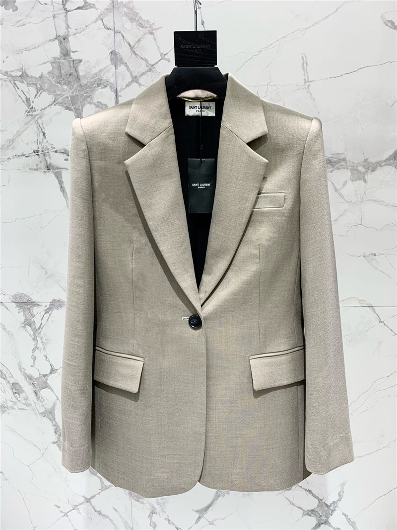 Y51 beige single-button suit replica designer clothes