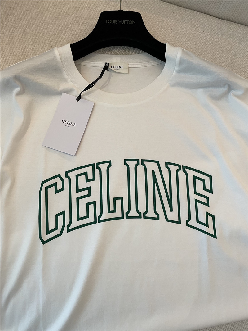 Ce1i*e printed letter short sleeve replica designer clothes