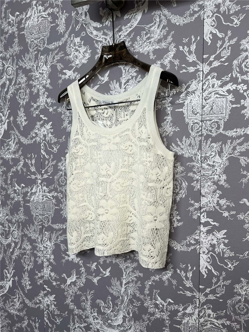 D10r new lace crochet vest replica clothes