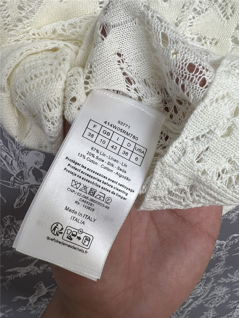 D10r new lace crochet vest replica clothes