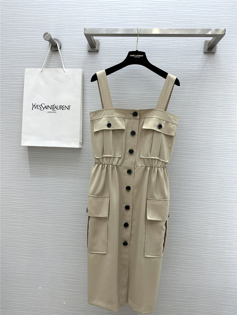 Y51 workwear style suspender tube dress replica clothes