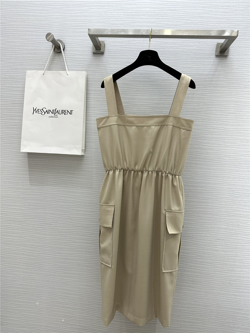 Y51 workwear style suspender tube dress replica clothes