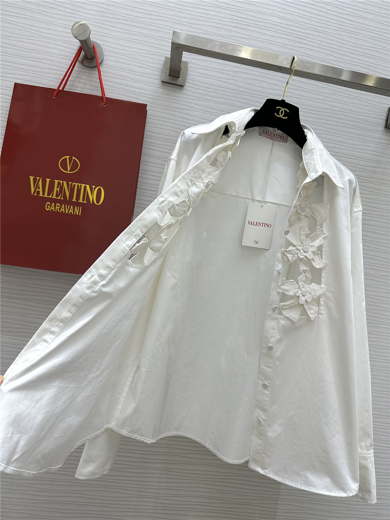 Va1e*ntin0 three-dimensional pile flower shirt replica d&g clothing