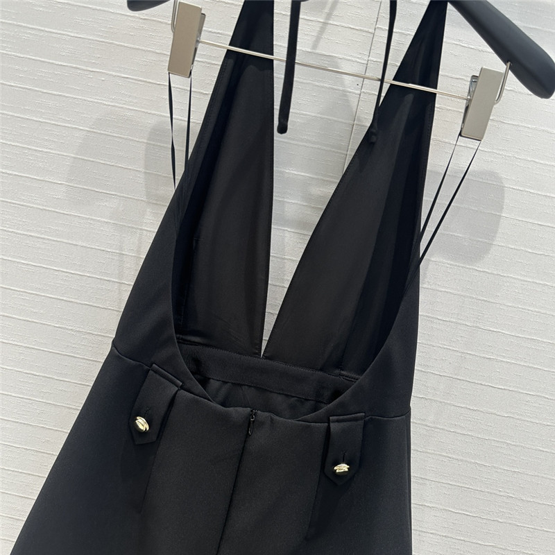 Miu Miu Black Stretch Wool Dress