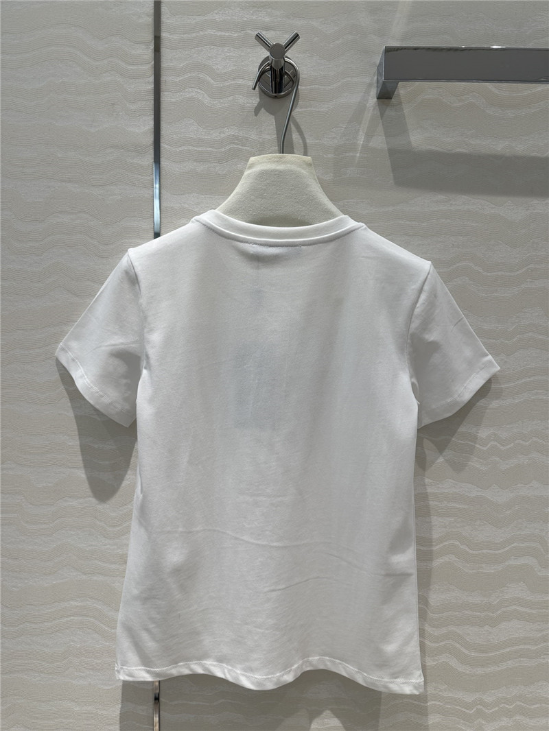 F**di colorful letter logo short sleeve t-shirt replica clothes