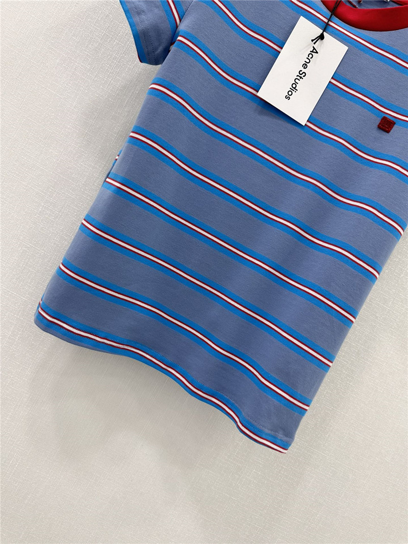 acne studios striped contrast t-shirt replica d&g clothing