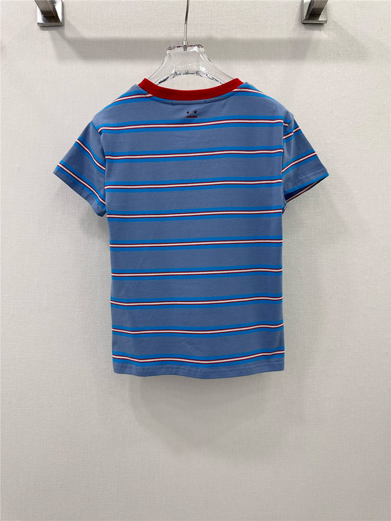 acne studios striped contrast t-shirt replica d&g clothing
