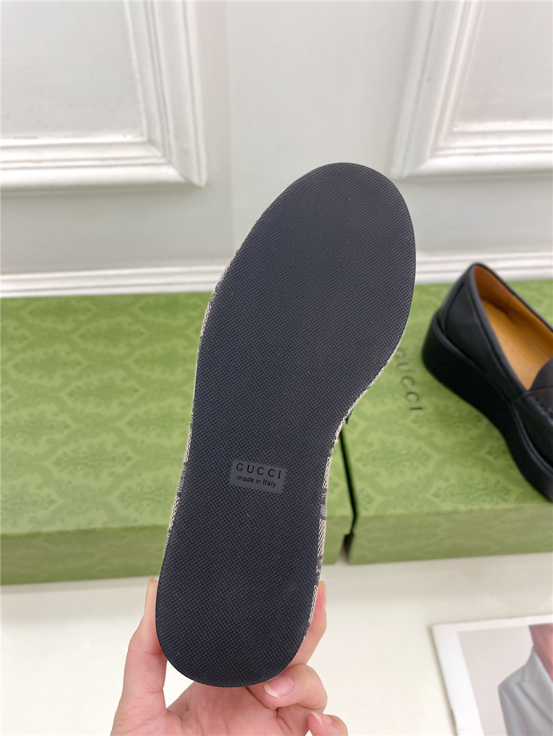 Gvc*1 horsebit wedge loafer in black leather