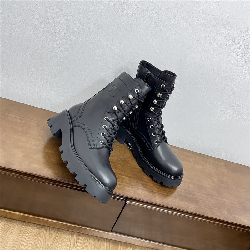 Ce1i*e black triomphe rangers lace-up boot