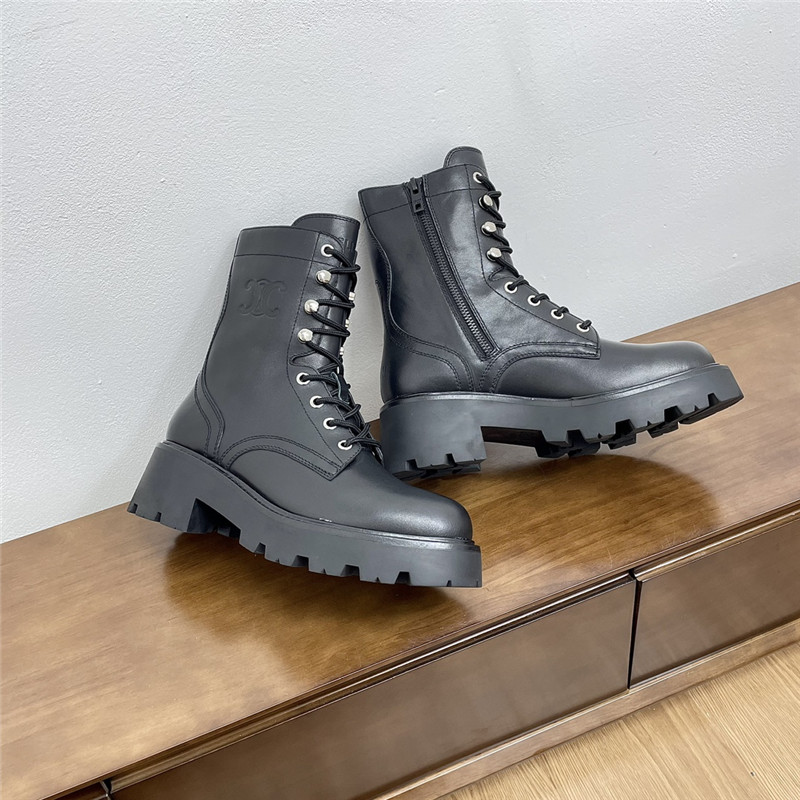 Ce1i*e black triomphe rangers lace-up boot