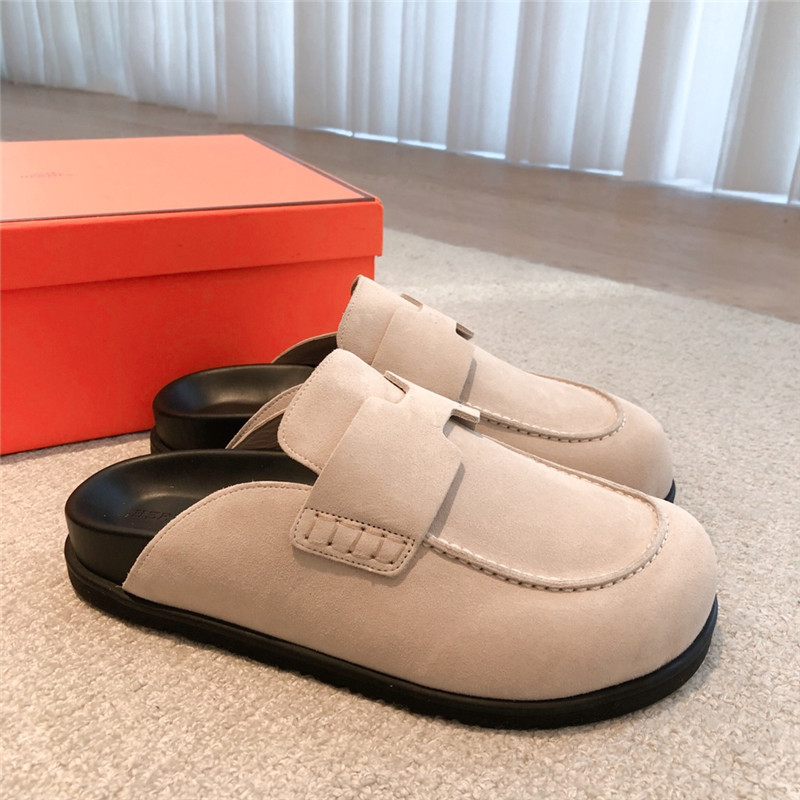 H**me5 go mule beige suede