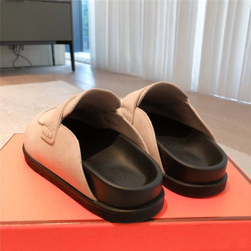 H**me5 go mule beige suede