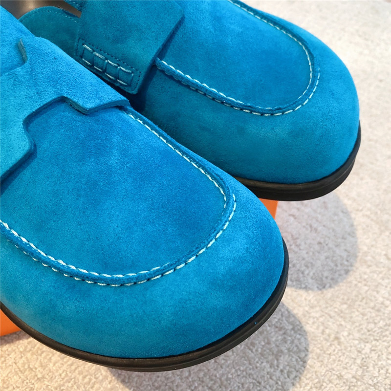 H**me5 go mule in blue suede