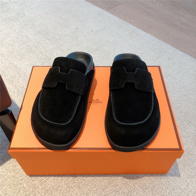 H**me5 go mule black suede