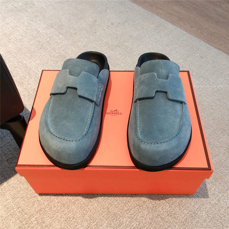 H**me5 go mule grey suede