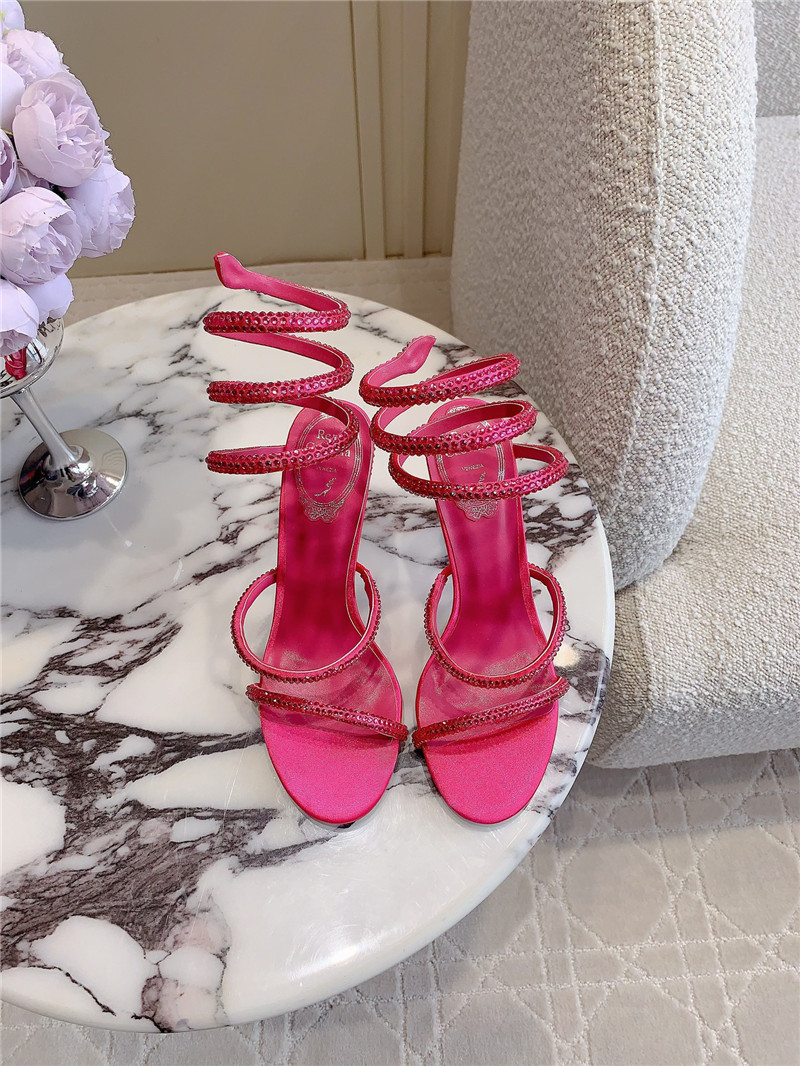 Rene Caovilla Jeweled Cleo Fuchsia Sandal 105