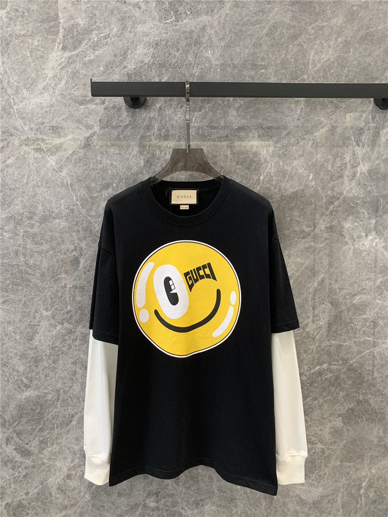 Gvc*1 fake two-piece long-sleeved t-shirt replica d&g clothing